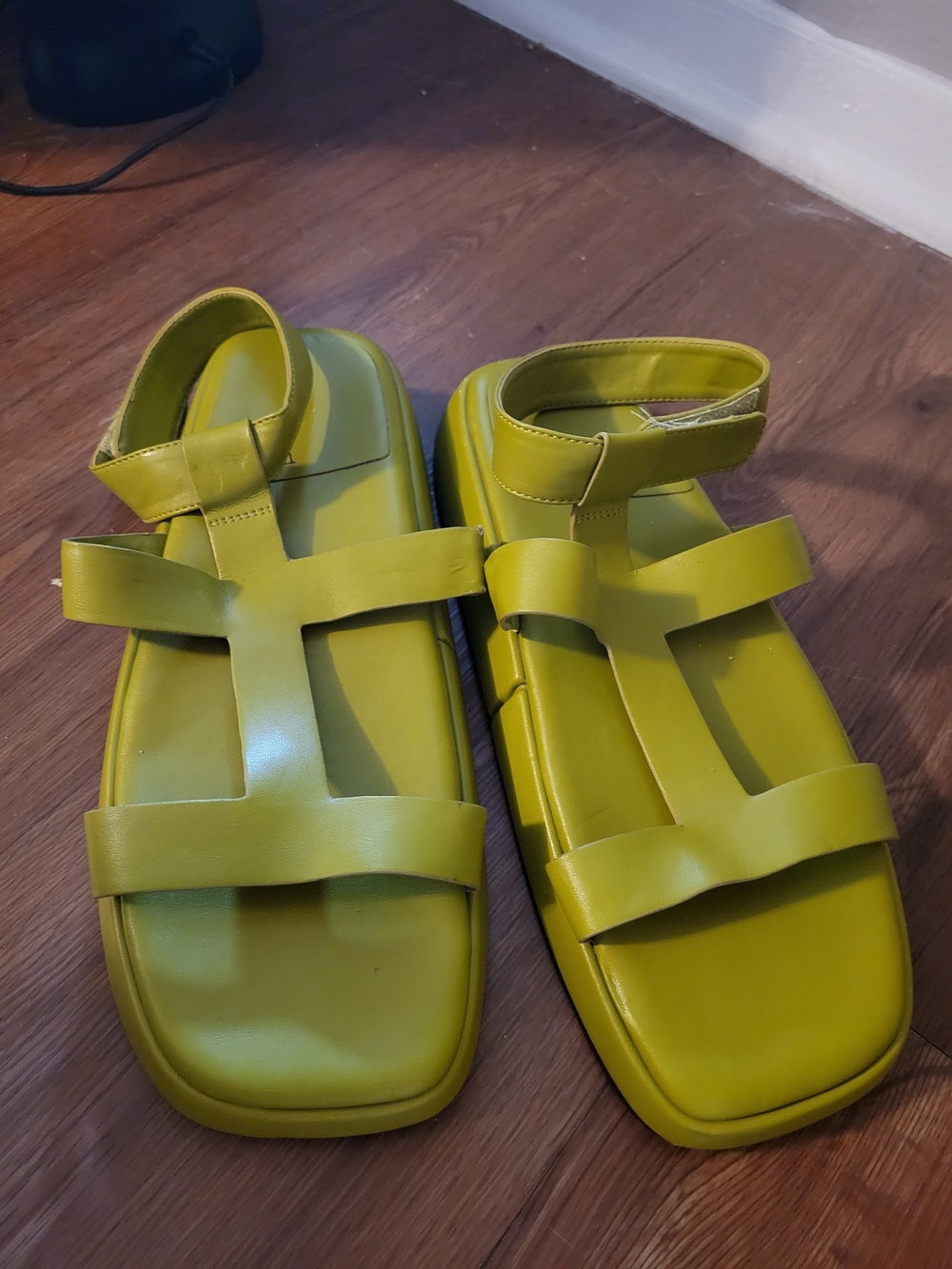 Jeffrey Campbell Lime Green Platform Sandals